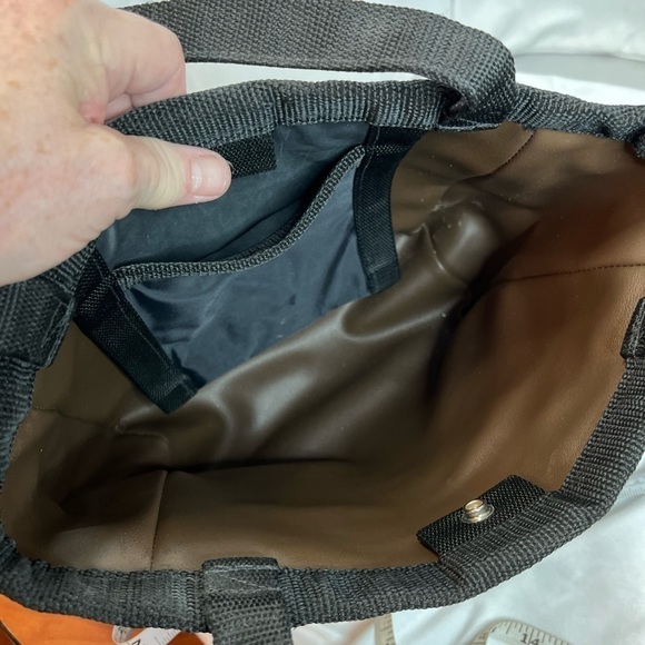 Holly Aiken Hand Crafted Vinyl Snap Close Tote (choose one color) - Picture 2 of 9